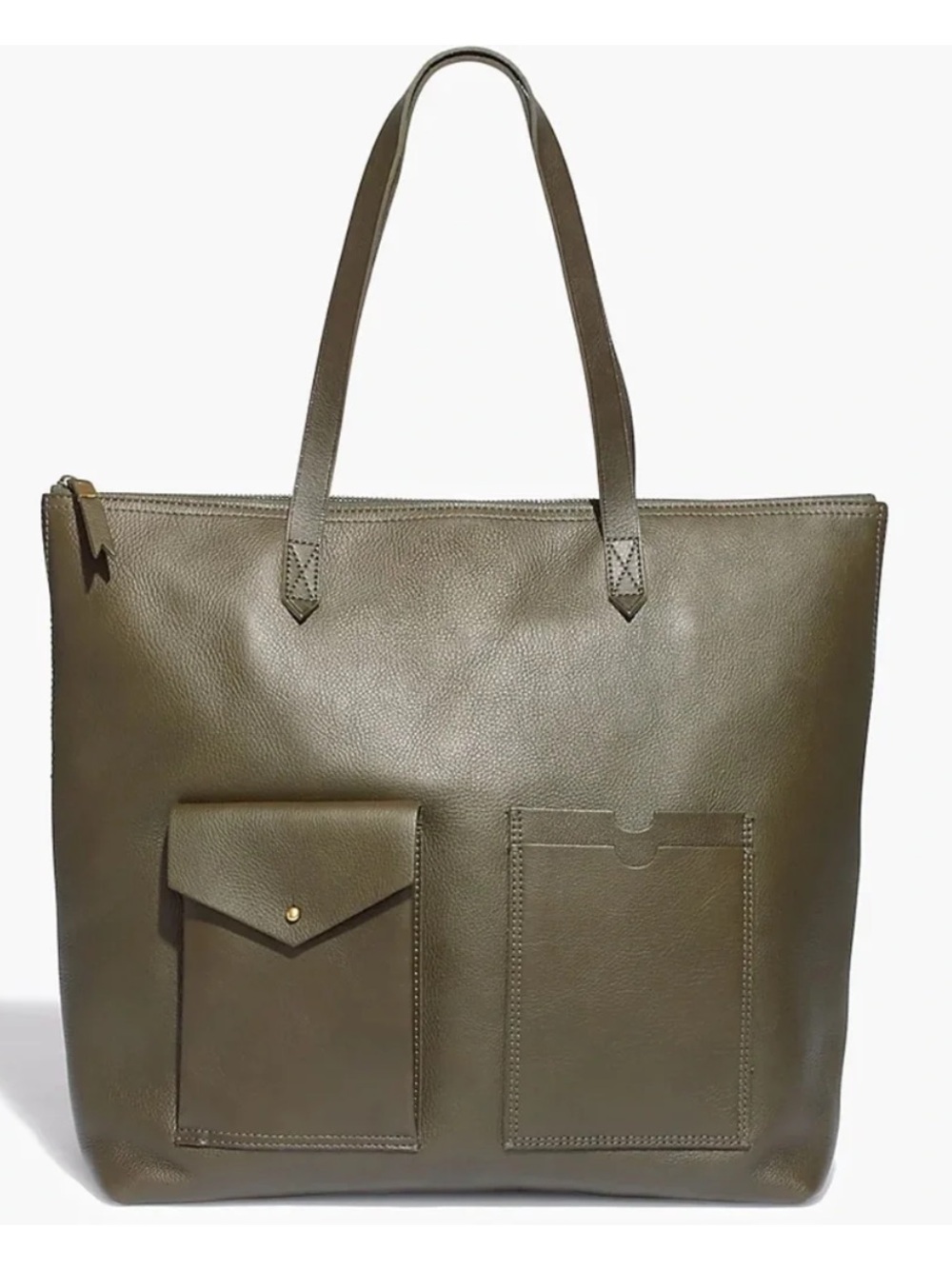 Madewell Leather Transport Tote Bag